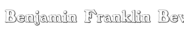 Benjamin Franklin Beveled font preview